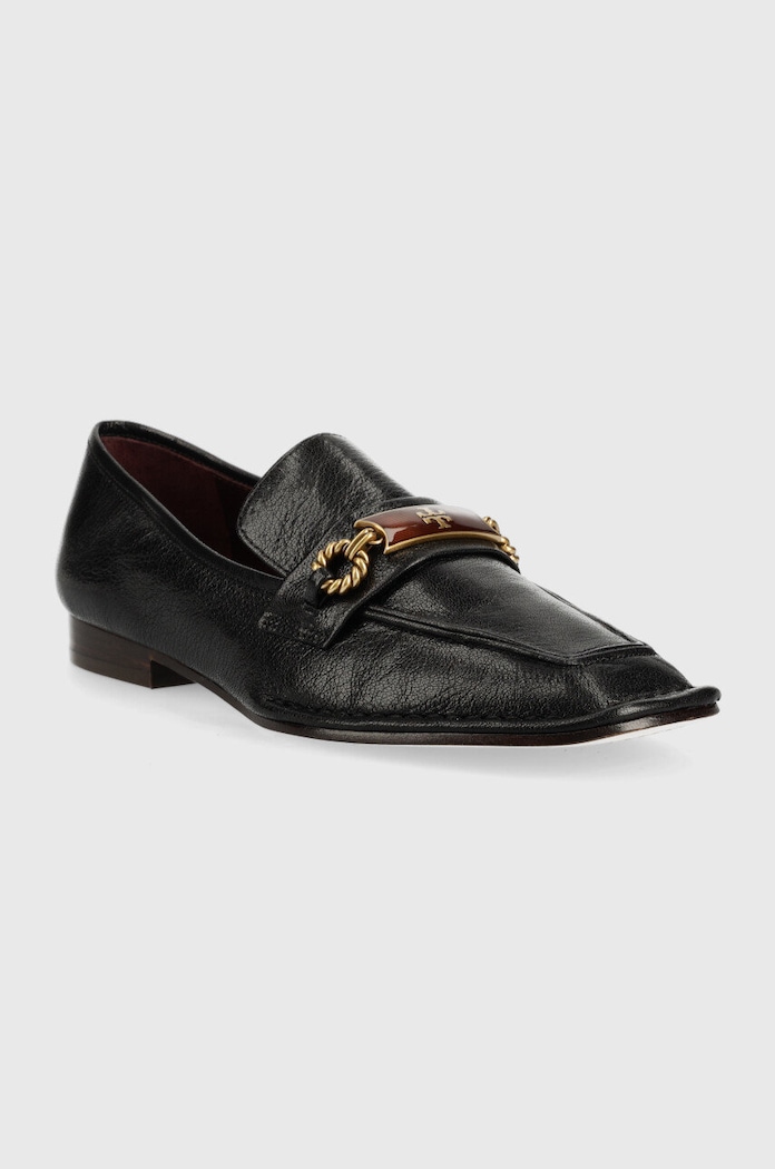 Tory Burch mokasyny skórzane Perrine 137799.006 czarny AA00