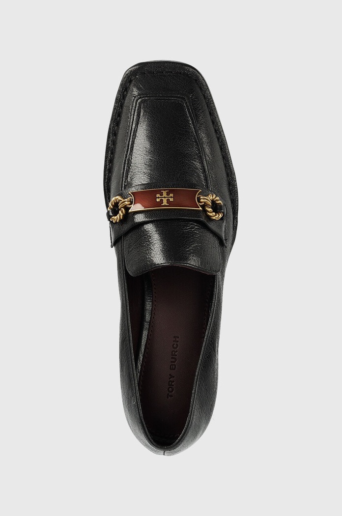 Tory Burch mokasyny skórzane Perrine czarny 137799.006