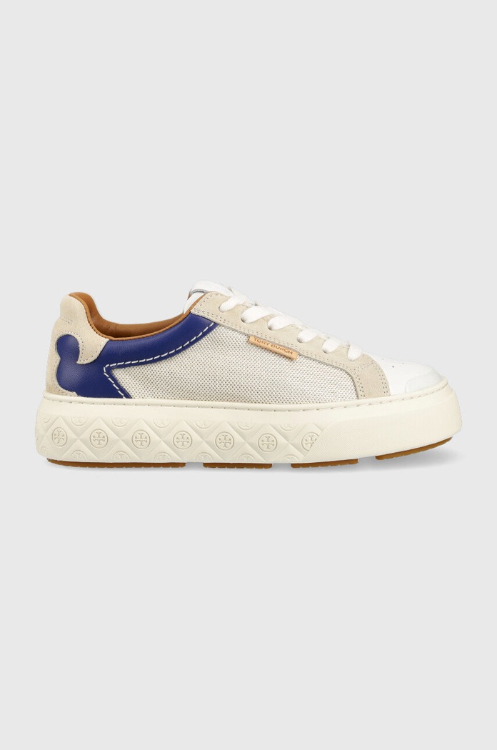 Tory Burch sneakersy Ladybug skóra zamszowa beżowy 141752.400