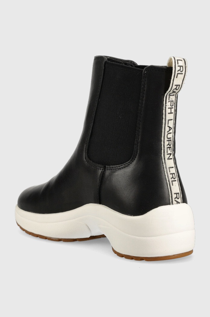 Obuwie Lauren Ralph Lauren sztyblety skórzane Rylee 802875307001.001 czarny
