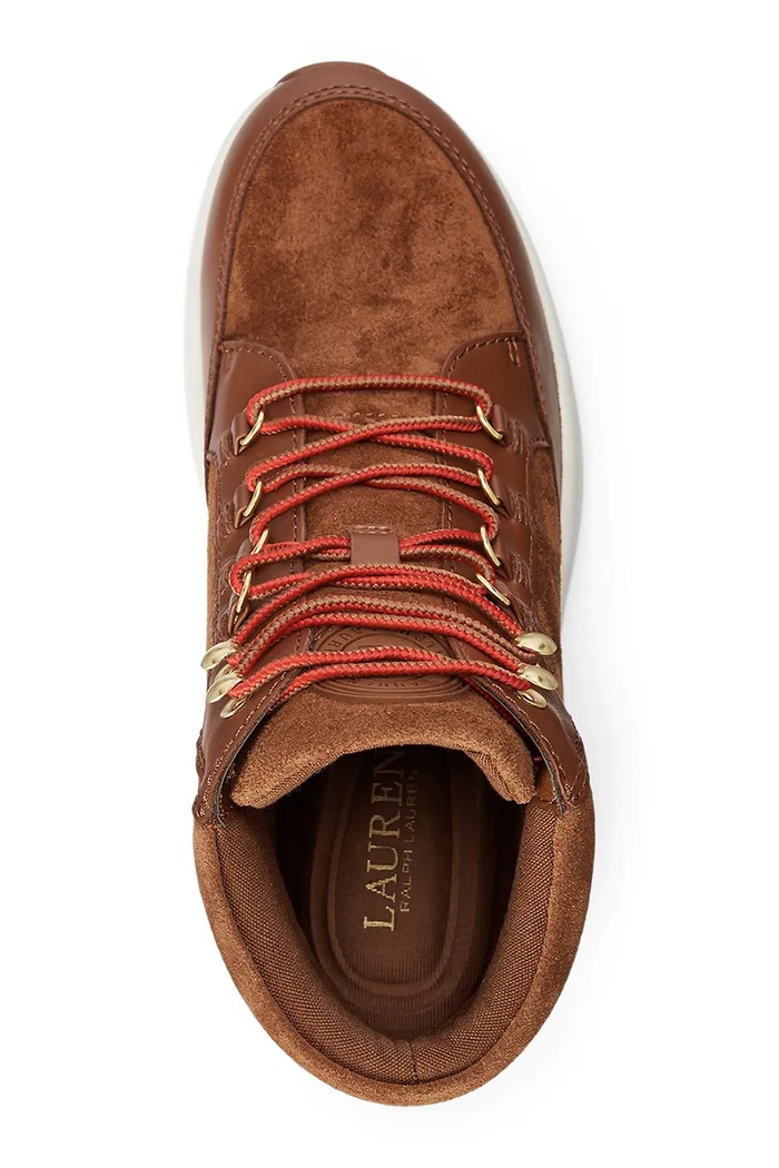 Παπούτσια Δερμάτινες μπότες Lauren Ralph Lauren Wpsuede 802875308001.200 καφέ