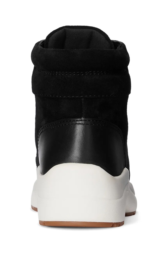 Kožené kotníkové boty Lauren Ralph Lauren Wpsuede černá 802875308002.001