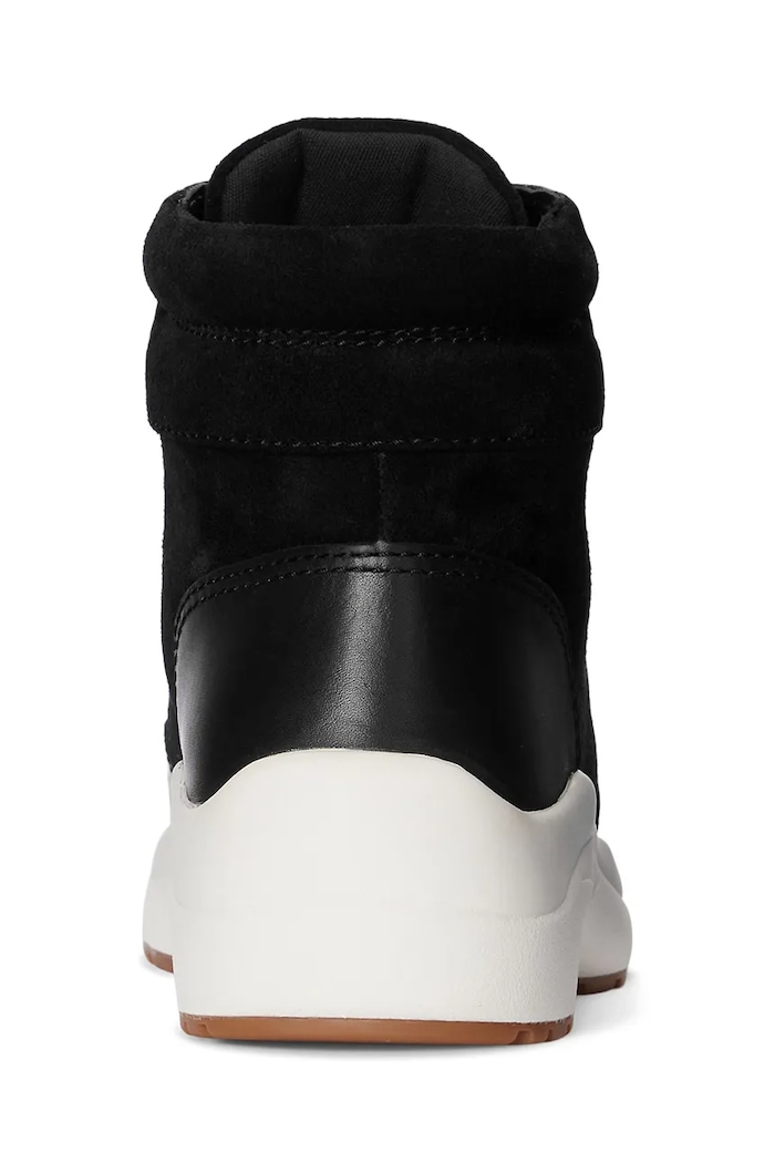 Kožené kotníkové boty Lauren Ralph Lauren Wpsuede černá 802875308002.001
