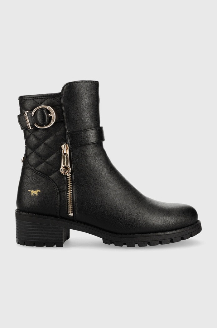 Mustang botine pana la 5 cm negru 1435601.9