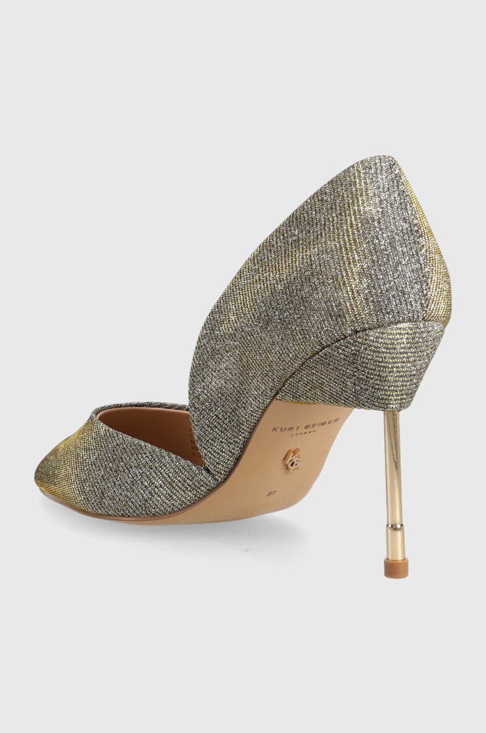 Încălțăminte Kurt Geiger London pantofi cu toc Bond 90 7428760609.BRONZE argintiu