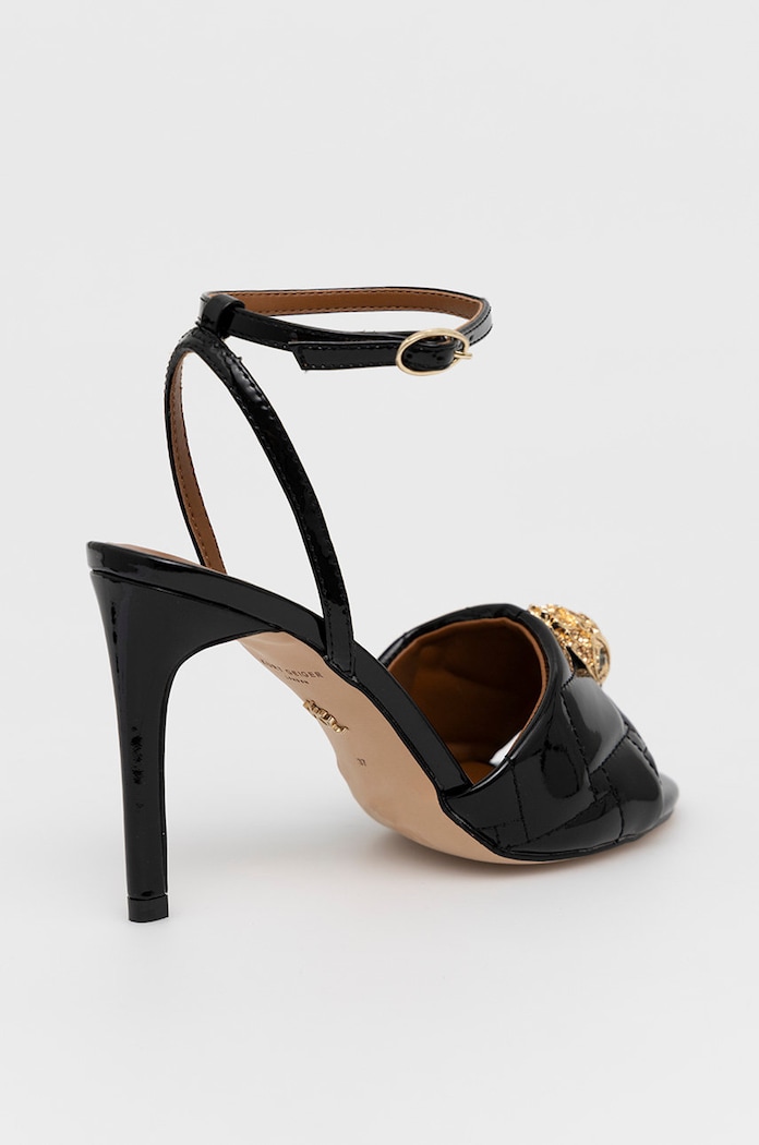 Obuwie Kurt Geiger London Sandały skórzane Kensington Sand 8489900309.BLACK czarny