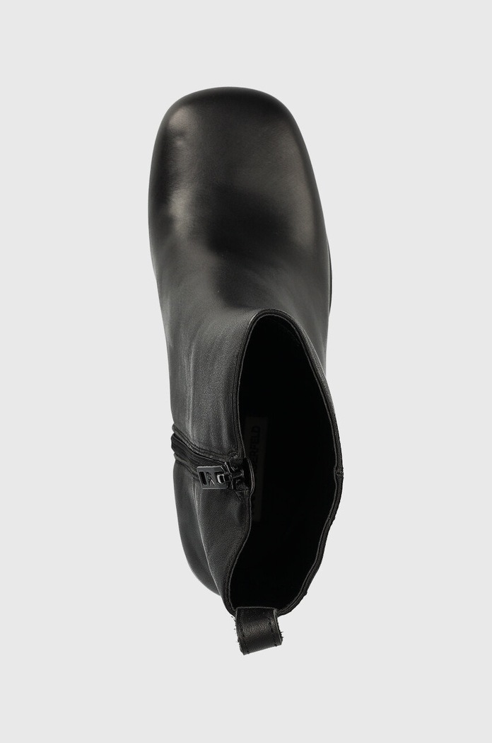 Kožené kotníkové boty Karl Lagerfeld Strada černá KL30144.000