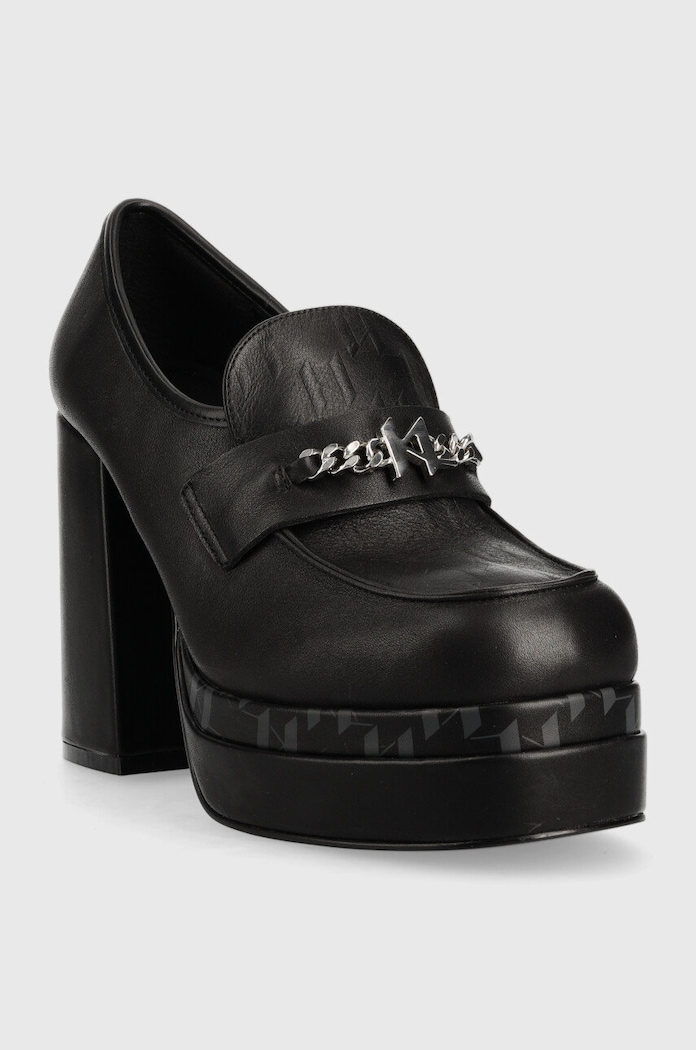 Karl Lagerfeld czółenka skórzane STRADA KL30134.000 czarny AW22
