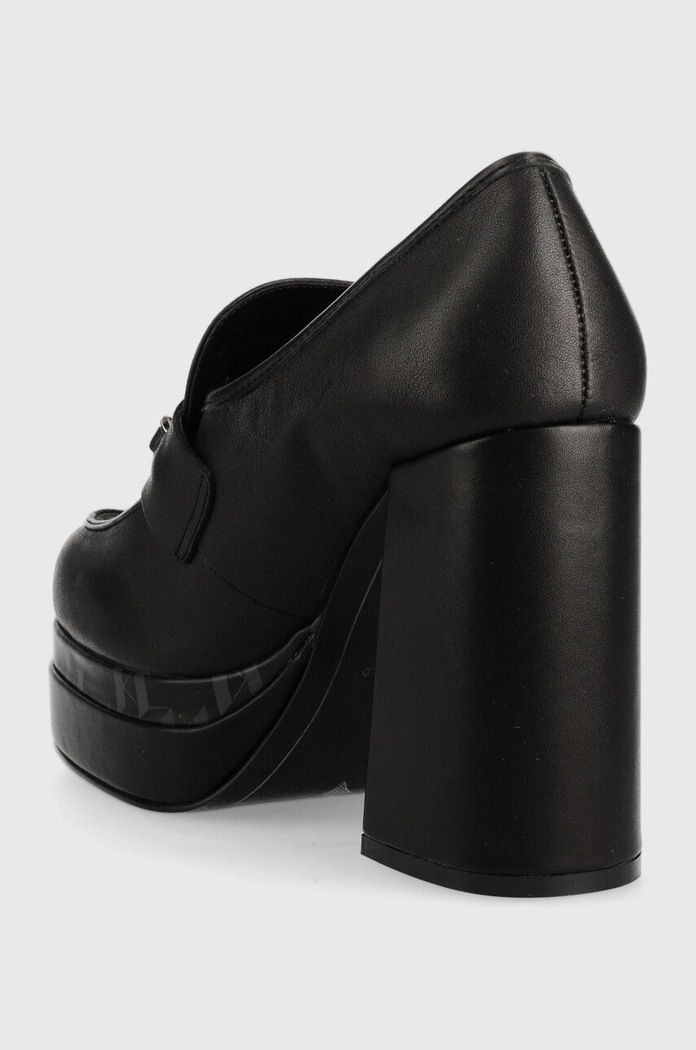 Obuwie Karl Lagerfeld czółenka skórzane STRADA KL30134.000 czarny