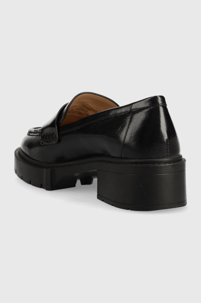 Boty Kožené mokasíny Coach Leah CB990.BLK černá