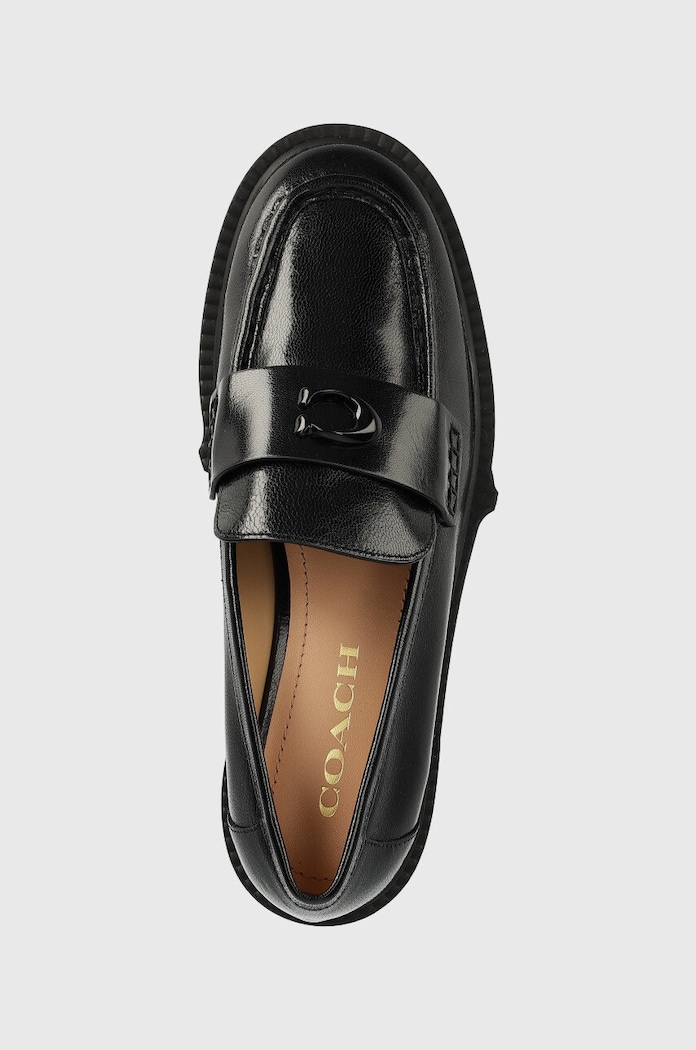 Kožené mokasíny Coach Leah černá CB990.BLK