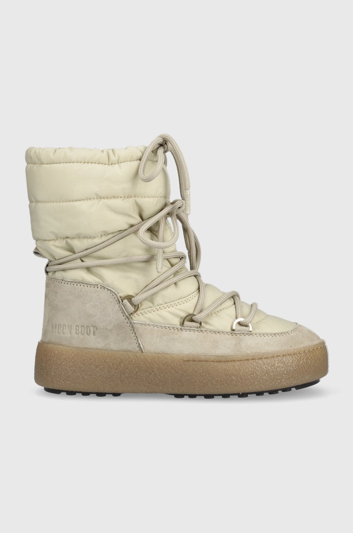 Čizme za snijeg Moon Boot Ltrack Suede Nylon brušena koža bež 24500200.SAND