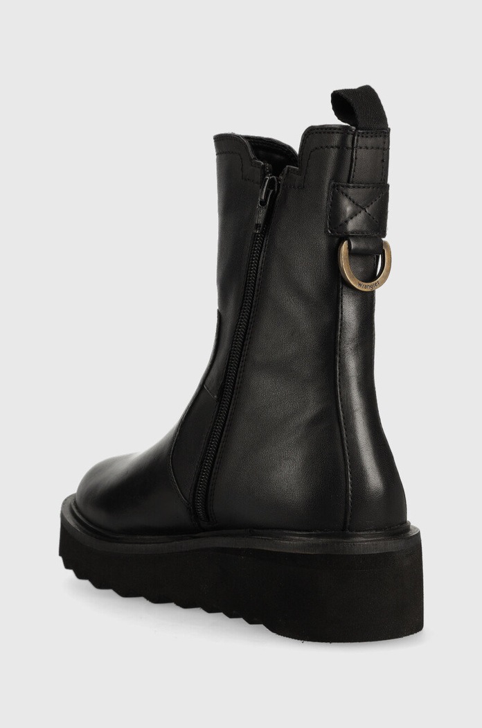 Încălțăminte Wrangler ghete chelsea de piele Jane Chelsea WL22536A.062 negru