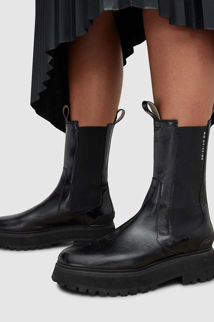 AllSaints Ghete chelsea de piele WF582X