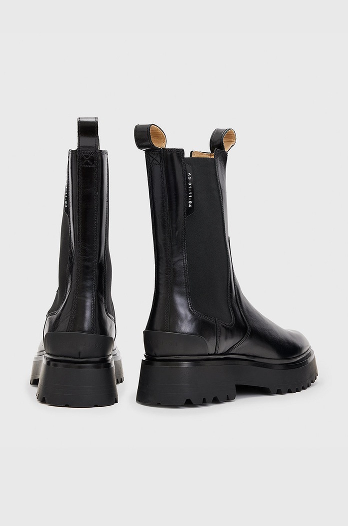 AllSaints Ghete chelsea de piele WF582X