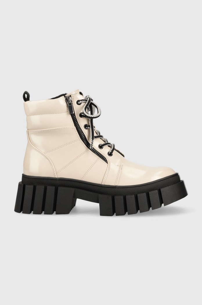 Čizme Steve Madden Incredible na patentni zatvarač bež SM16000130.253
