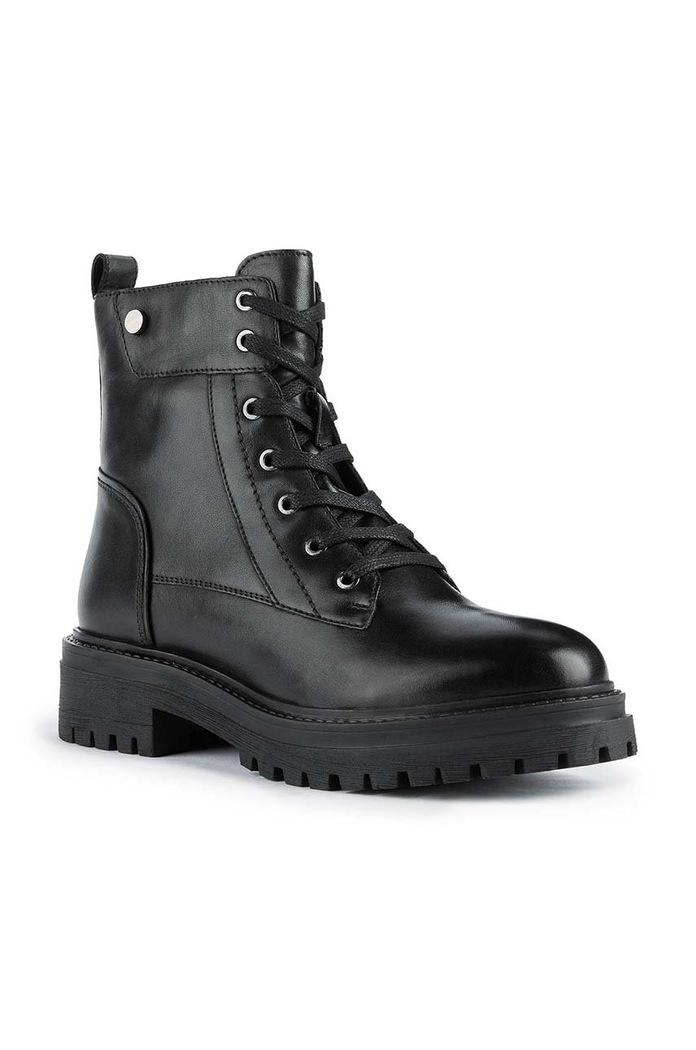 Δερμάτινα workers Geox Iridea D26HRQ.00043.C9999 μαύρο AW25