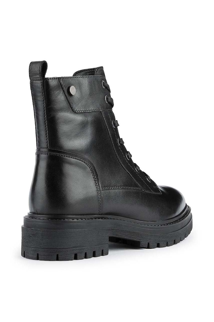 Δερμάτινα workers Geox Iridea μαύρο D26HRQ.00043.C9999