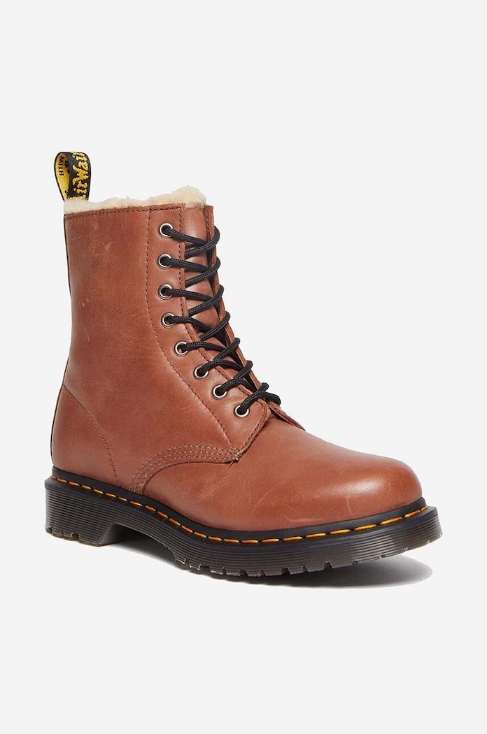 Cipők Dr. Martens bőr csizma 1460 Serena DM27782225 barna