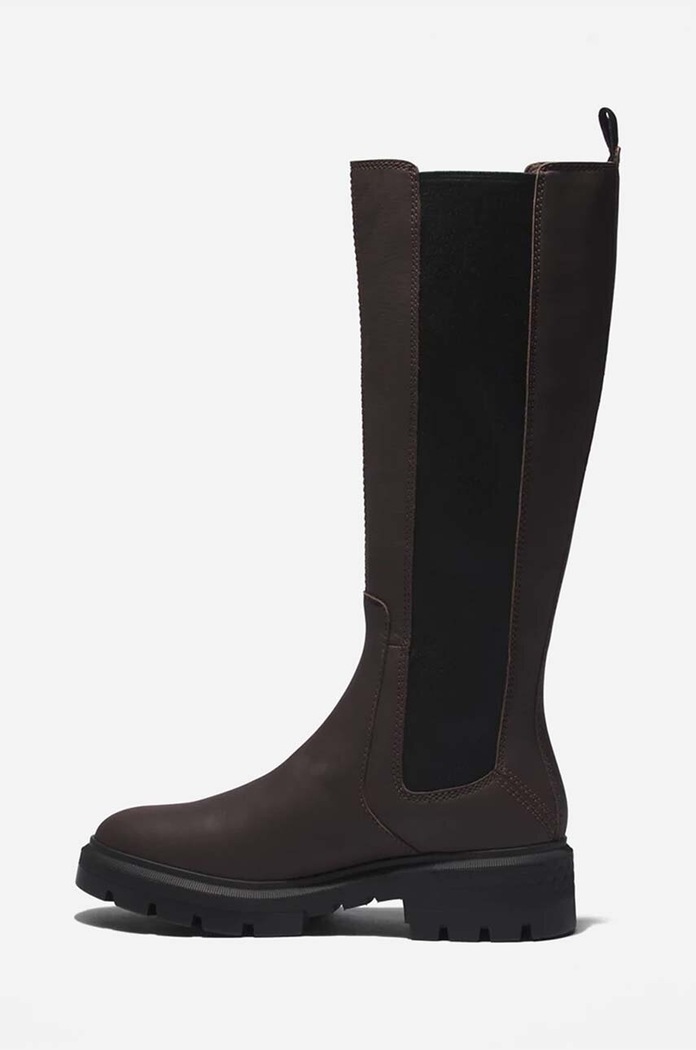 Obuwie Timberland kozaki skórzane Cortina Valley Tall A5PEB brązowy