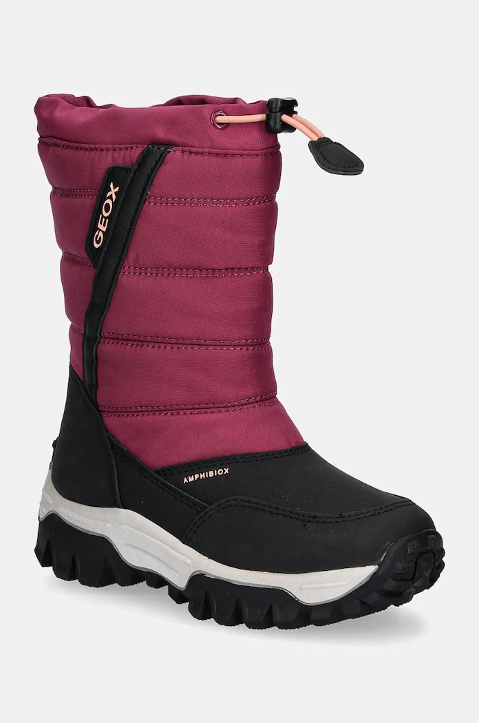 Geox śniegowce dziecięce imitacja skóry licowej fioletowy J26FTA.0FU54.24.27