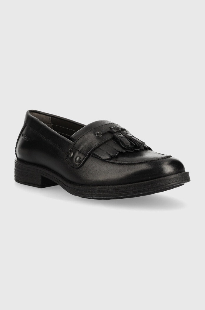 Geox mokasyny skórzane dziecięce J4449A.00043.29.34 czarny AW22