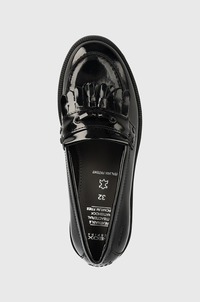 Geox mokasyny skórzane dziecięce czarny J4449A.00066.29.34