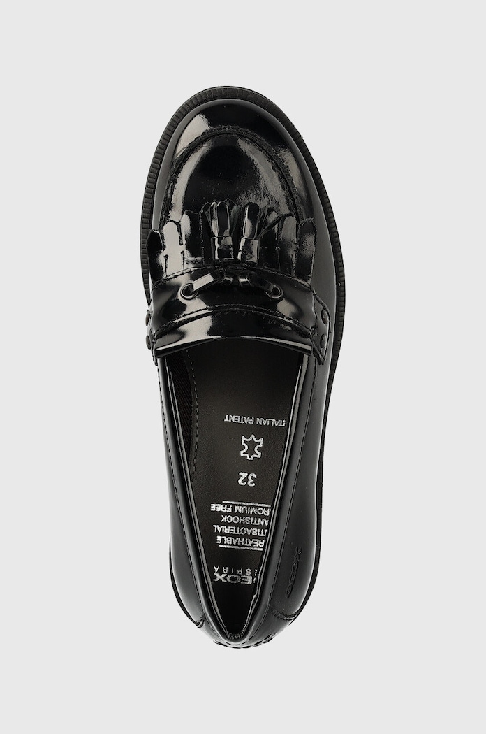 Geox mokasyny skórzane dziecięce czarny J4449A.00066.29.34