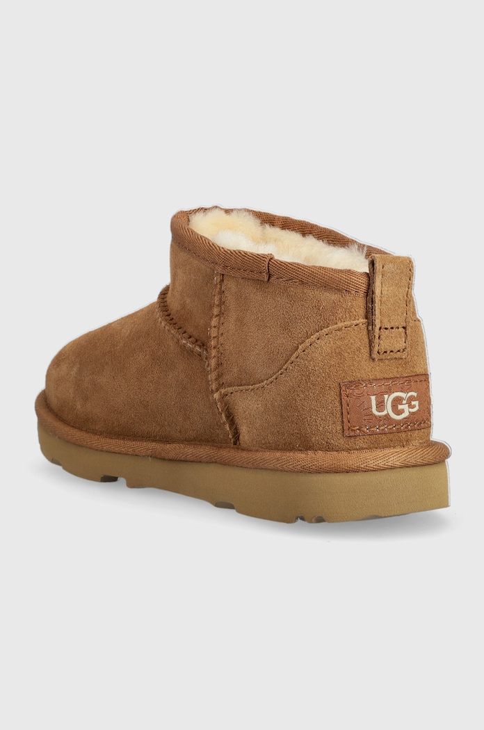 CHLAPEC Dětské semišové sněhule UGG Classic Ultra Mini 1130750K.CHE hnědá