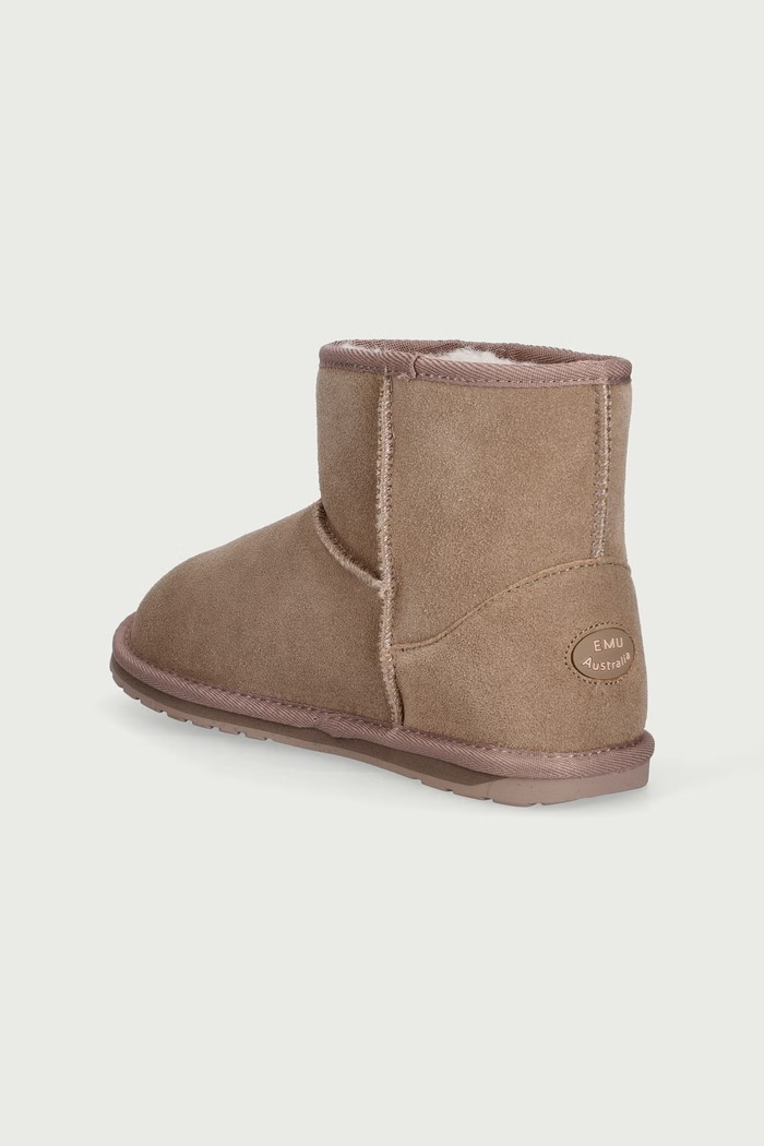 Dziewczynka Emu Australia Buty zimowe dziecięce zamszowe Wallaby Mini K10103.Wallaby.Mini beżowy