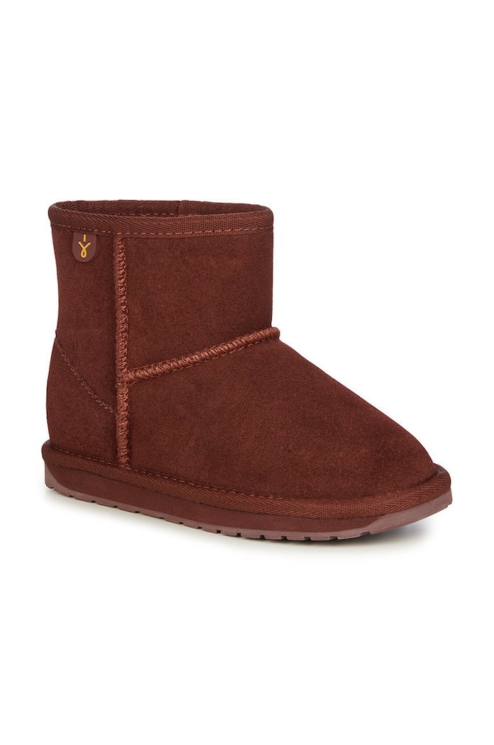 Emu Australia cizme de zapada din piele intoarsa Wallaby Mini K10103.Wallaby.Mini maro AW25