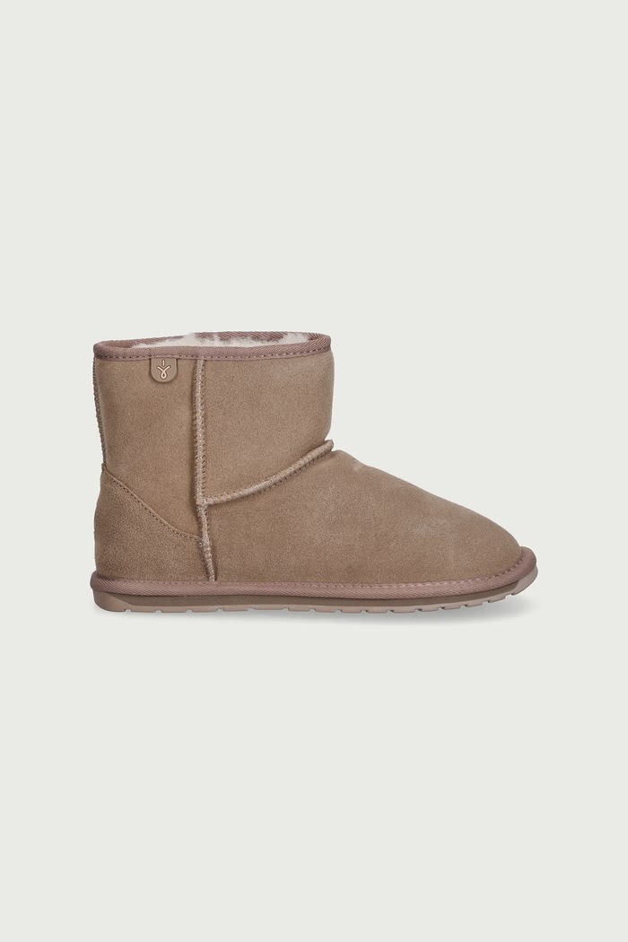 Emu Australia Śniegowce dziecięce zamszowe Wallaby Mini Teens T10103.Wallaby.Mini.Tee beżowy AA00