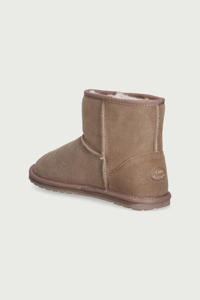 Chłopiec Emu Australia Śniegowce dziecięce zamszowe Wallaby Mini Teens T10103.Wallaby.Mini.Tee beżowy