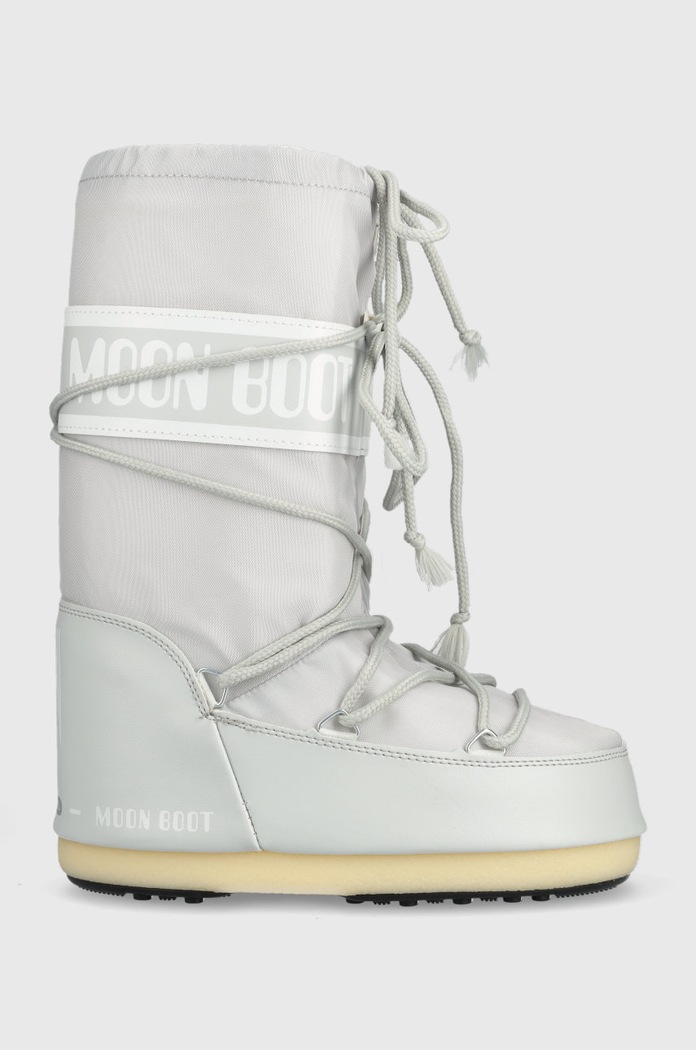 Dětské sněhule Moon Boot imitace kůže šedá 14004400.K