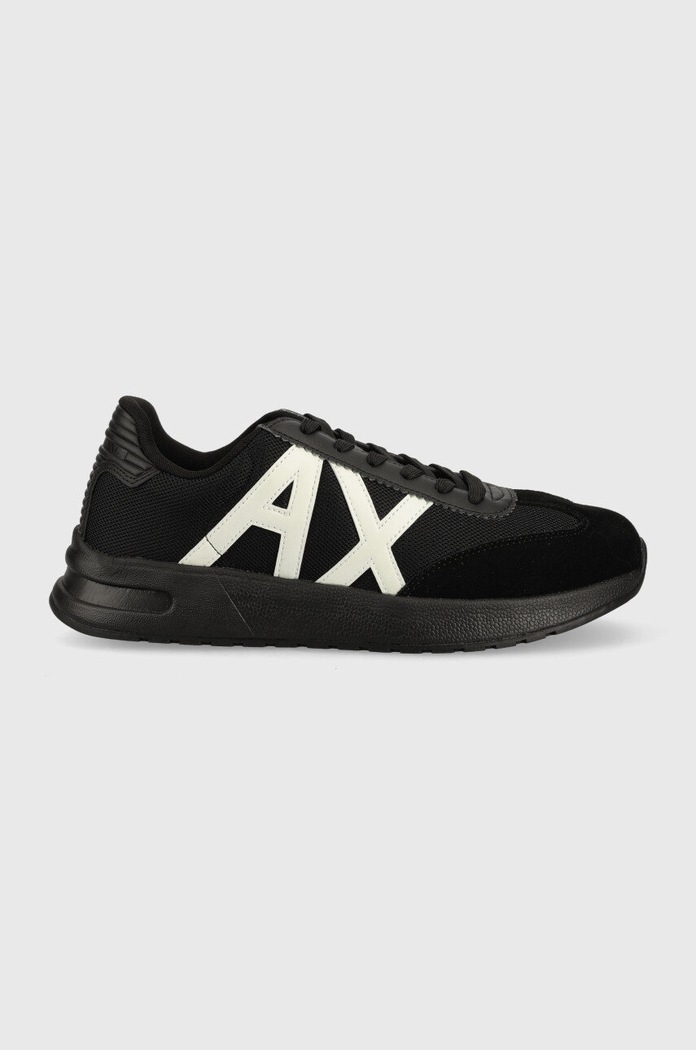 Armani Exchange sneakersy skóra zamszowa czarny XUX071.XV527.M217