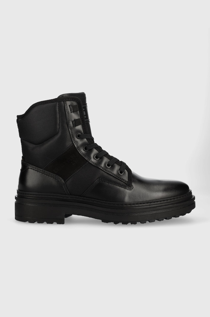 Обувки G-Star гладка кожа черен 2242042801.BLK