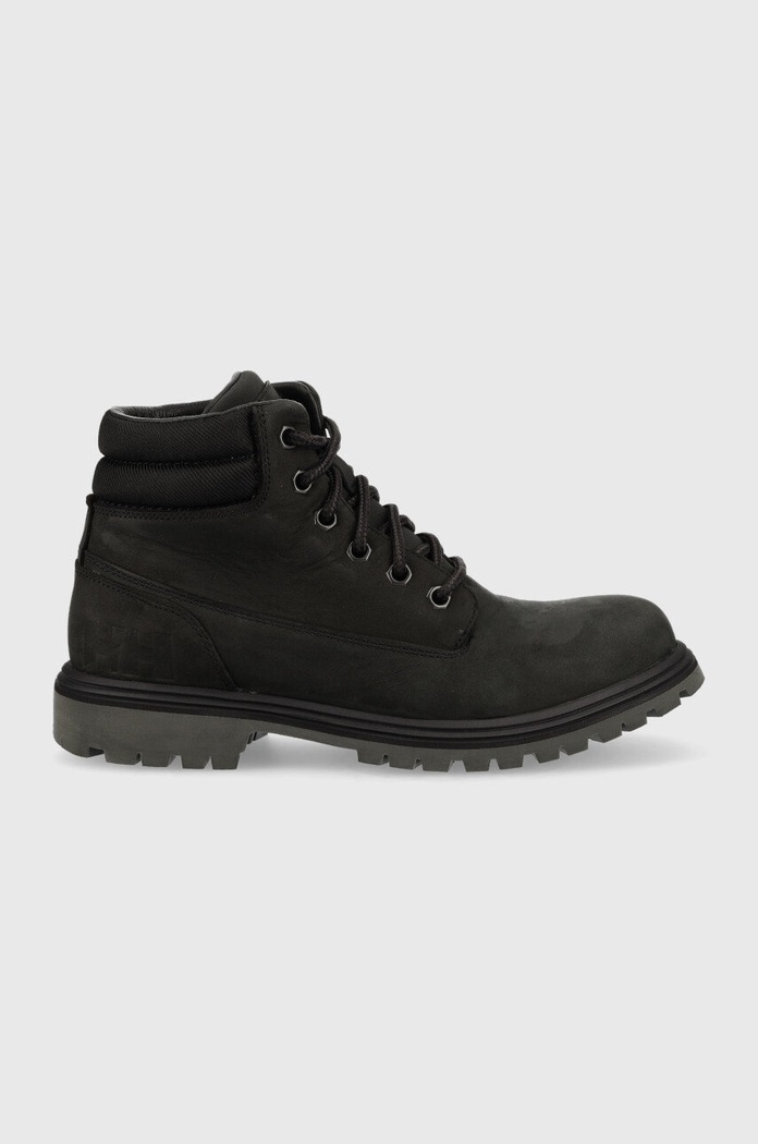 Helly Hansen leather biker boots textile black 11424
