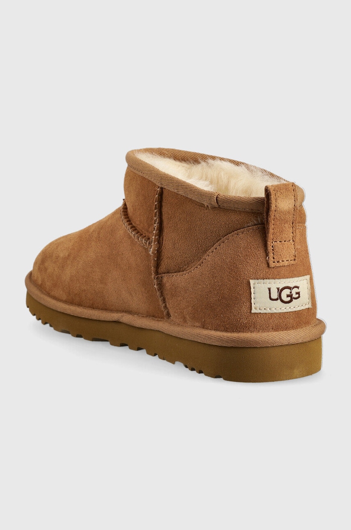 Obuća UGG Cipele za snijeg od brušene kože Classic Ultra Mini M 1137391.CHE smeđa