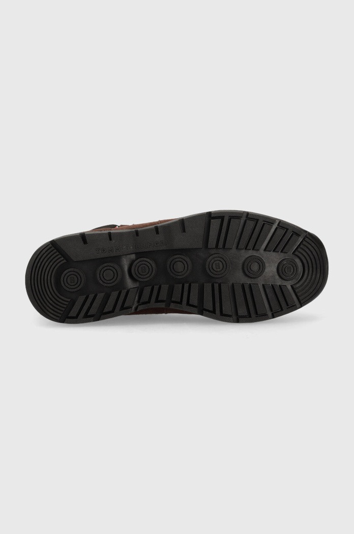 Kožené trapery Tommy Hilfiger FM0FM04206.GT6 hnědá