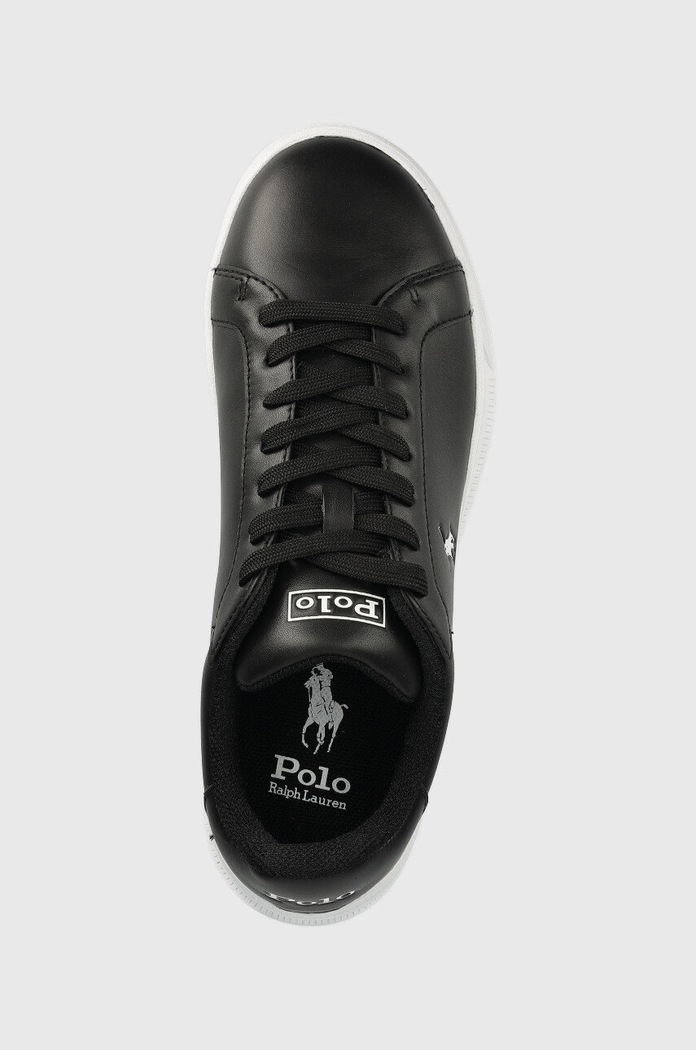 Polo Ralph Lauren sneakersy skórzane Hrt Ct II czarny 809845109009.001
