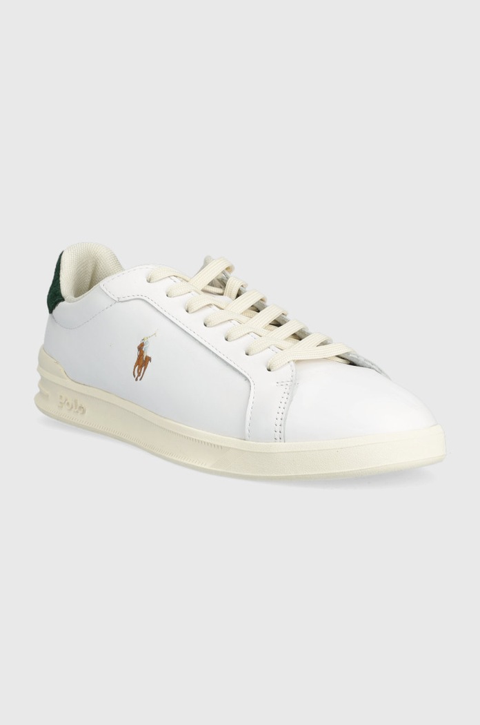 Polo Ralph Lauren sneakersy skórzane Hrt Ct II 809877598002.999 biały AW22
