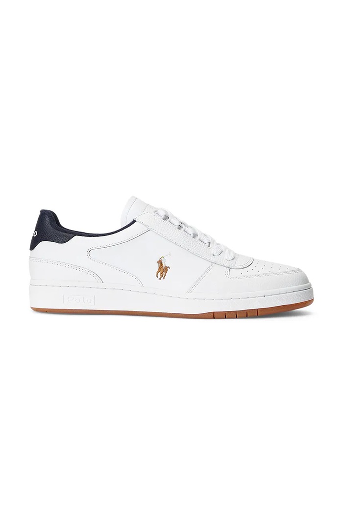 Polo Ralph Lauren sneakers din piele Polo Crt textil alb 809877610001.100