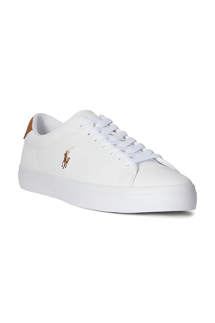 Polo Ralph Lauren sneakersy skórzane Longwood 816877702001.100 biały SS26