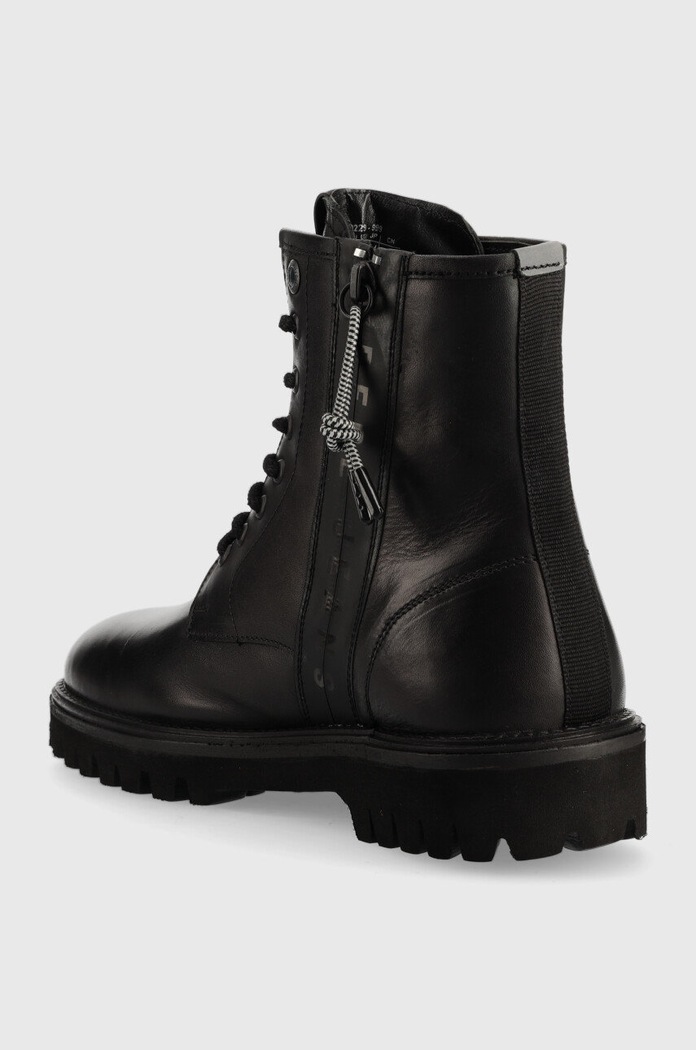 Obuwie Pepe Jeans buty skórzane Trucker Laces M PMS50229.999 czarny