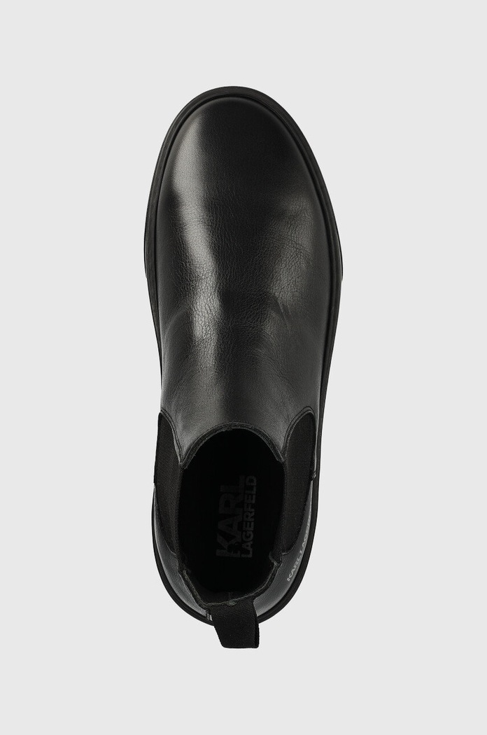 Karl Lagerfeld sztyblety skórzane FLINT czarny KL53340.000