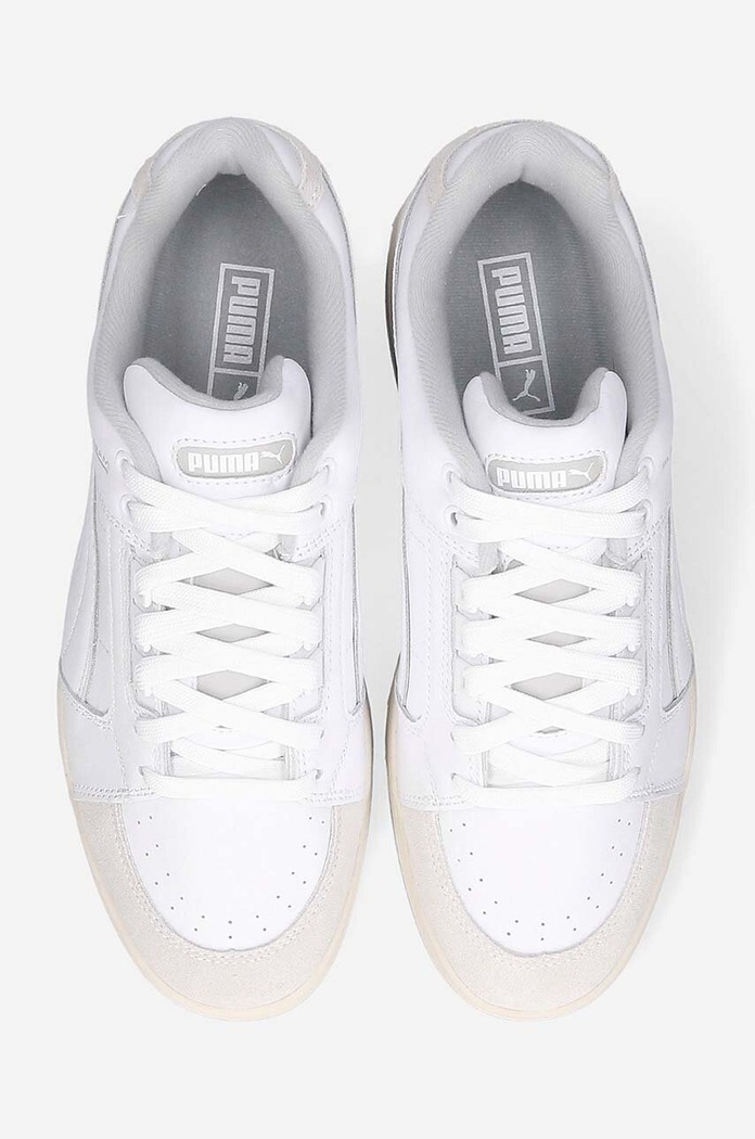 Kožené tenisky Puma Slipstream Lo Retro biela 384692.01