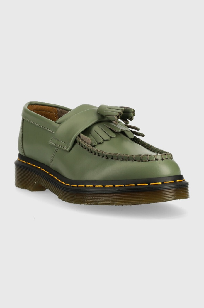 Dr. Martens mokasyny skórzane Adrian YS DM27759384 zielony AW22