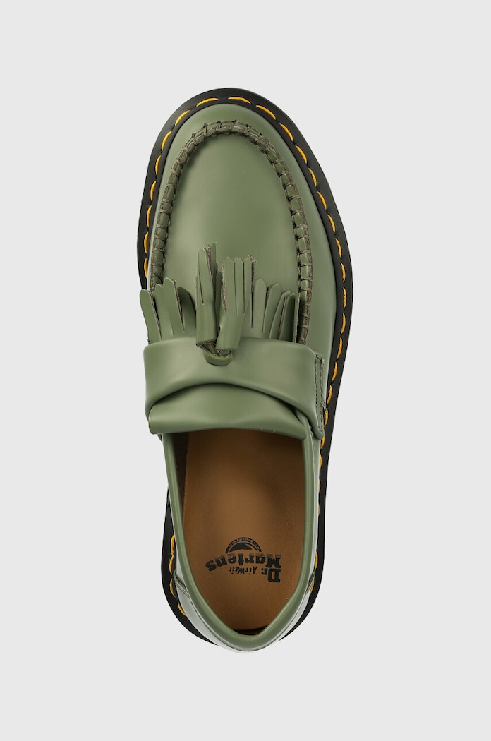 Dr. Martens mokasyny skórzane Adrian YS zielony DM27759384