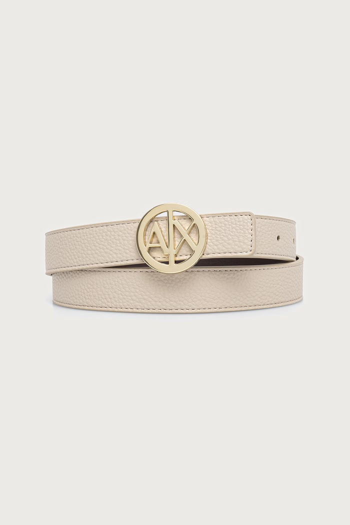 Armani Exchange dvostrani remen za žene od imitacije kože bež 941118.0A877