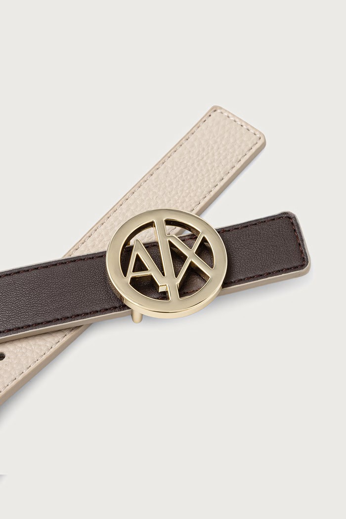 Dodaci Armani Exchange dvostrani remen za žene od imitacije kože 941118.0A877 bež